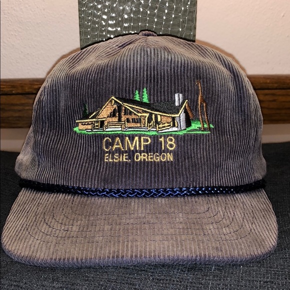 OTTO Other - Vintage corduroy Camp 18 Elsie Oregon Trucker Hat